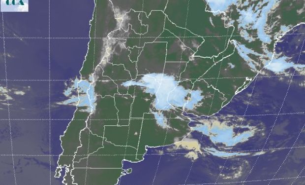 La foto satelital permite apreciar la zona con coberturas más activas.