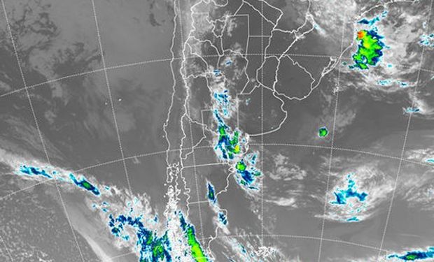 El sistema frontal, lentamente encuentra condiciones para avanzar hacia el norte bajo el progresivo debilitamiento de la zona de alta presión que viene dominando el este.