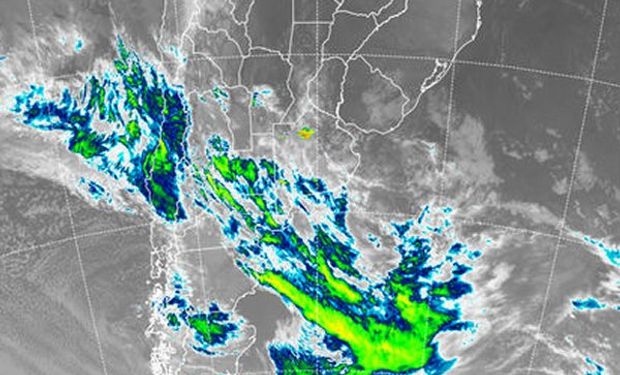 La imagen satelital define el panorama que marcara la dinámica atmosférica de los próximos tres días.