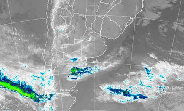 En el recorte de imagen satelital, se aprecia un importante despliegue de cielos despejados.