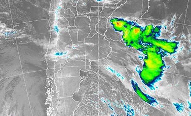 En el recorte de imagen satelital, no se aprecian coberturas desarrolladas en ningún sector del país.