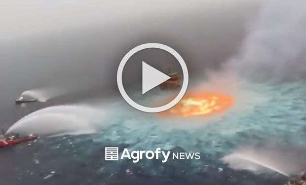 Se incendia el mar: impactantes imágenes en el Golfo de México