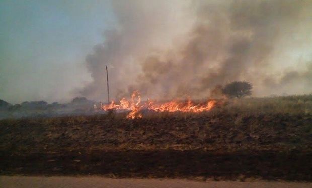 Incendios en la provincia de La Pampa.