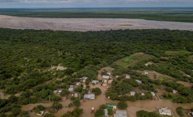 Tartagal. El río Pilcomayo crece e inunda regiones de Salta y Formosa.