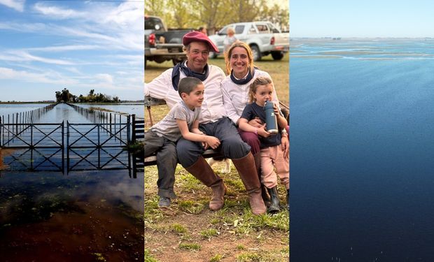 Recibió unos 1500 milímetros  en el campo y tuvo que mudar a su familia porque no podían salir ni a la escuela: "Extrañan mucho"