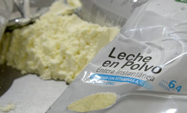 Leche en polvo con destino a Brasil.