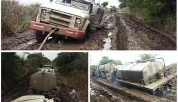 Así intentan sacar la leche de los tambos en Córdoba