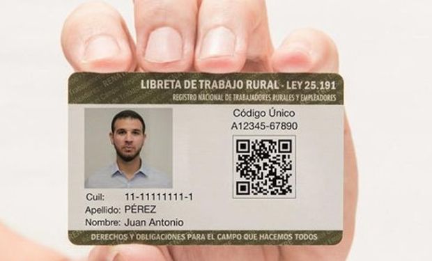 Nuevo formato de la libreta del trabajador rural.