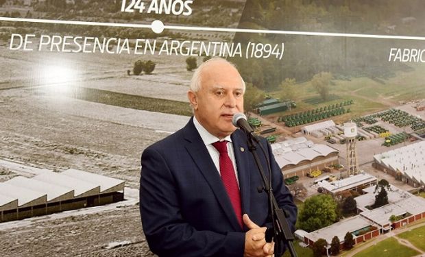 El gobernador de Santa Fe, Miguel Lifschitz, en la celebración de 60 años de John Deere.