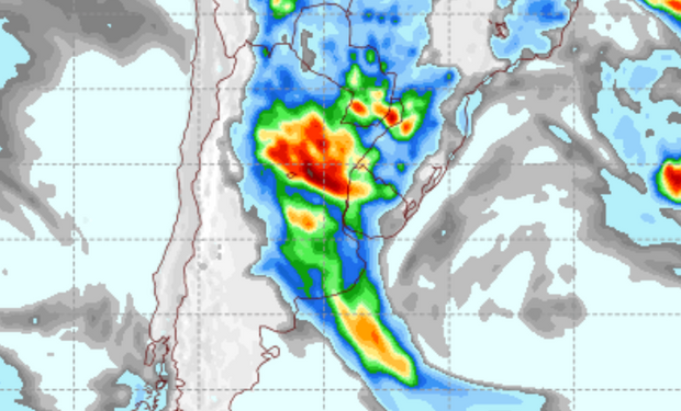 Lluvias de muy buen volumen: qué dice ahora el ponóstico del tiempo