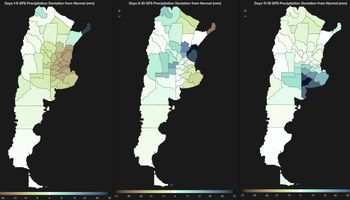 ¿Llegan las lluvias? Día por día, los mapas que anticipan un alivio en una situación crítica