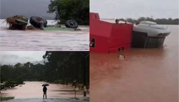 Desastre histórico: murieron más de 10 personas en Brasil por un temporal de lluvias que se lleva hasta las cosechadoras