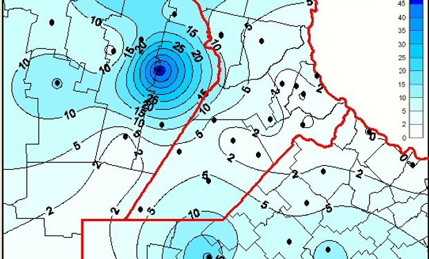 2014: récord de lluvias en la zona núcleo