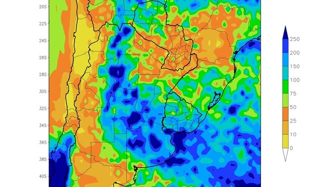 Las precipitaciones de abril, según el mapa elaborado por Sierra.