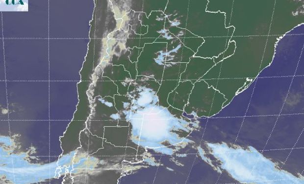 En la imagen satelital se aprecia donde se han desarrollado las primeras coberturas nubosas.