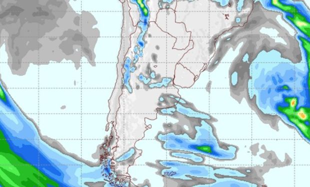Pronóstico de precipitaciones para el 20 de noviembre de 2016.