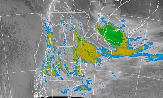 Alerta del SMN por lluvias intensas.