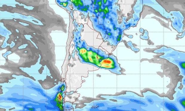 Pronóstico de lluvias para el viernes 23 de diciembre.