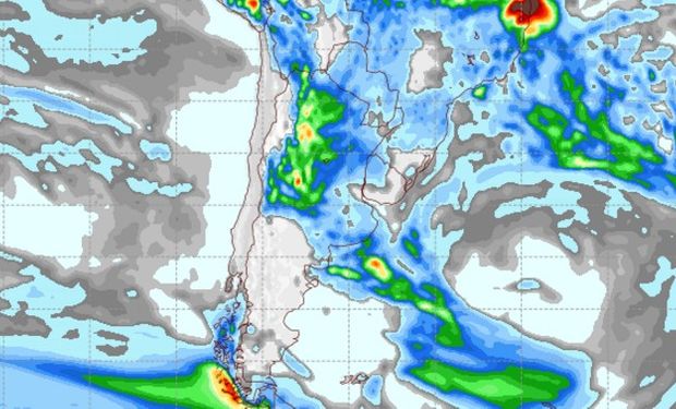 Pronóstico de precipitaciones para el viernes 10 de febrero de 2017.