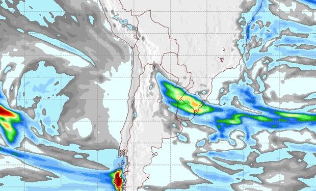 Pronóstico de precipitaciones para el 2 de agosto.