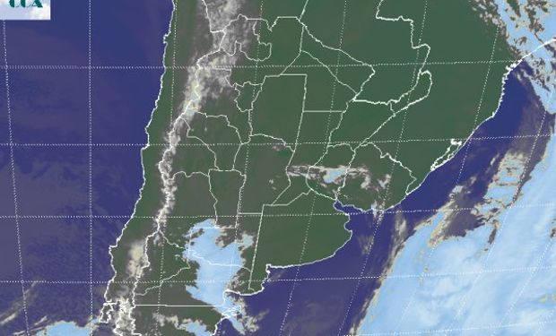 Algunos pasajes de nubosidad sobre sectores de la franja central.