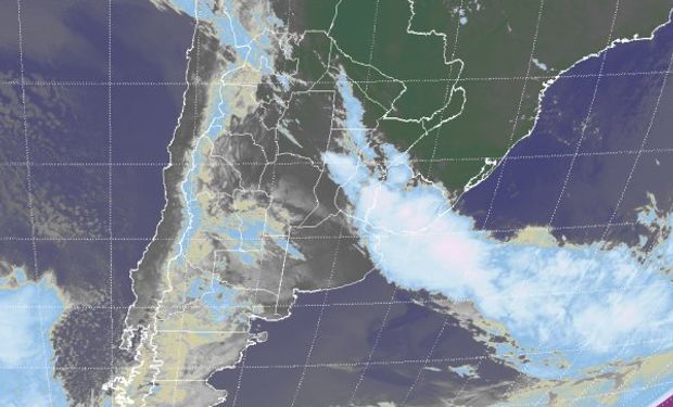 Sistema frontal asociado a condiciones de mal tiempo establece una clara posición.