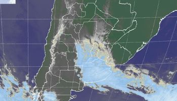 Epicentro de las lluvias se ubica sobre el sur de Santa Fe