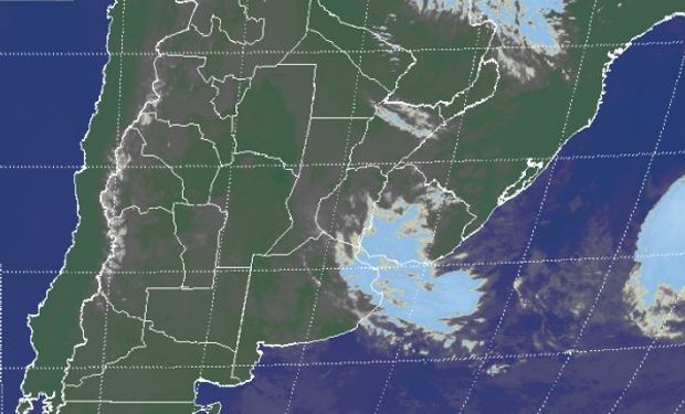 En la foto satelital se aprecian coberturas que no son de gran desarrollo tomando buena parte del este del país.