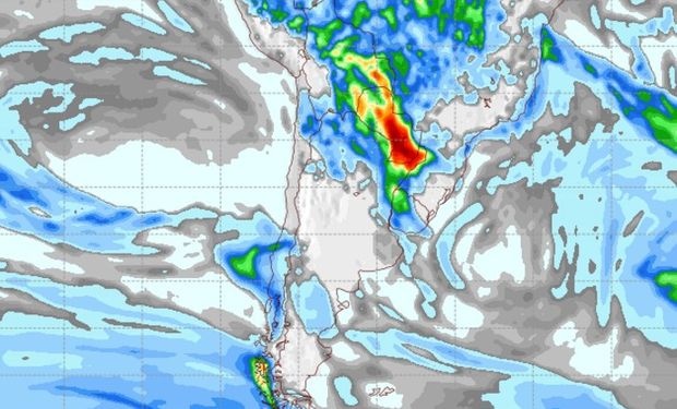 Pronóstico de lluvias para el jueves 20 de abril.