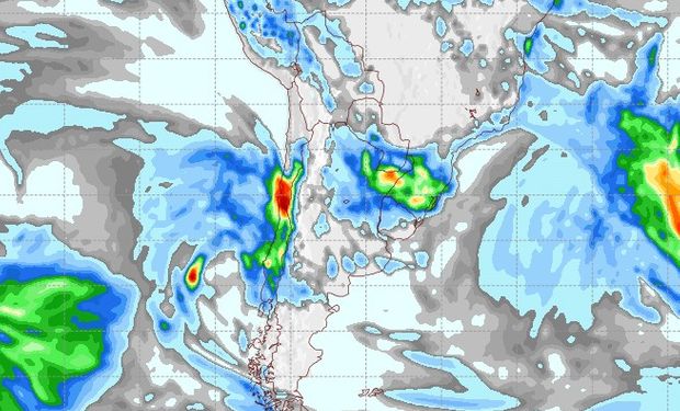Pronóstico de lluvias para el 12 de mayo de 2017.
