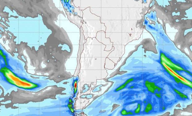 Pronóstico de precipitaciones para el domingo 10 de junio.