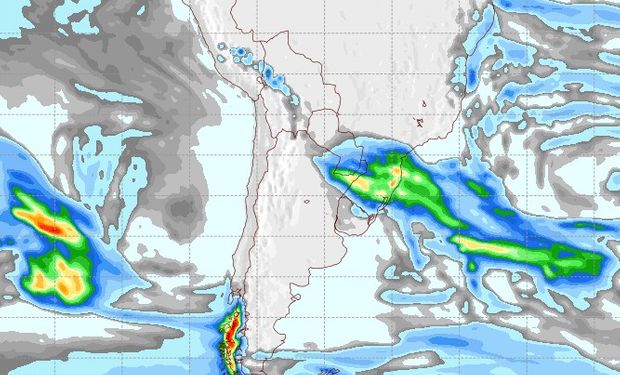 Pronóstico de precipitaciones para el 3 de agosto.
