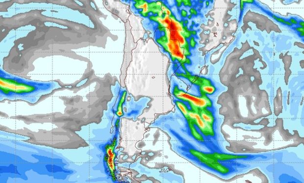 Pronóstico de lluvias para el viernes 21 de abril.
