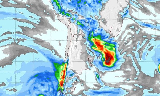 Pronóstico de lluvias para el 14 de mayo de 2017.