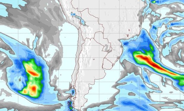 Pronóstico de precipitaciones para el 4 de agosto.