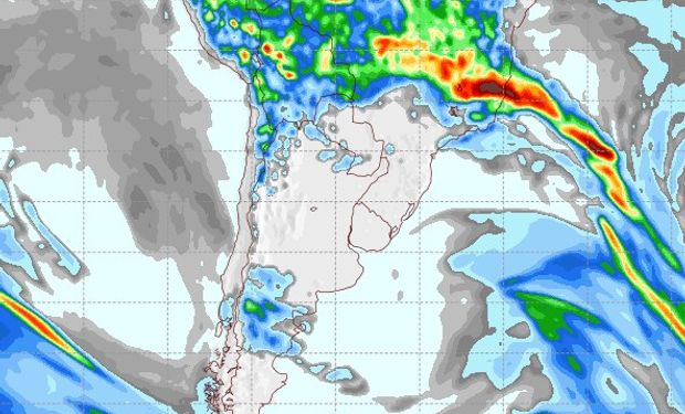 Pronóstico de precipitaciones para el 3 de febrero de 2017.
