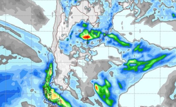 Pronóstico de precipitaciones para el viernes 17 de febrero.