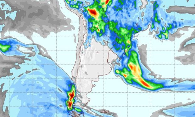 Pronóstico de lluvias para el martes 20 de diciembre.