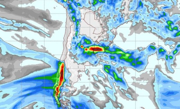 Pronóstico de precipitaciones para el domingo 19 de febrero.