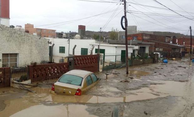 En Comodoro Rivadavia las lluvias superaron en un 1.660 por ciento a las habituales. Ricardo Asencio / Municipalidad de Comodoro Rivadavia.
