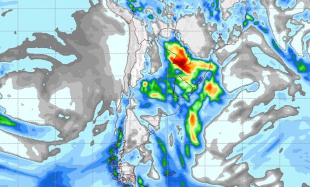 Pronóstico de lluvias para el miércoles 26 de abril.