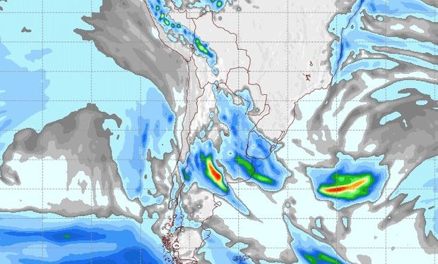 Pronóstico de lluvias para el sábado 9 de septiembre.