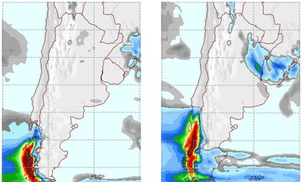Mapa de precipitaciones.