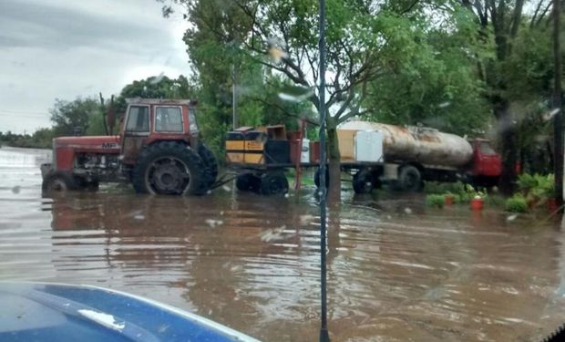 Ayer en Santa Regina, en el partido de General Villegas, cayeron 130 milímetros. Foto: Municipalidad General Villegas.