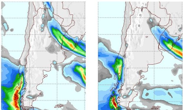 Mapa de precipitaciones.