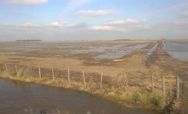 Los campos están saturados de agua.