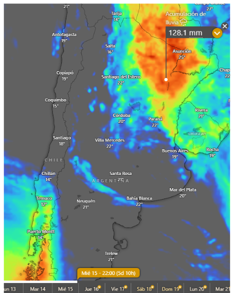 lluvias en argentina