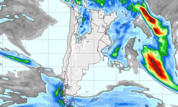 Pronóstico de precipitaciones para el 18 de noviembre de 2016.