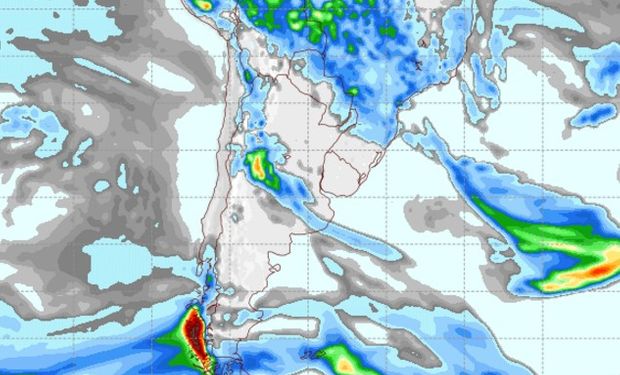 Pronóstico de lluvias para el jueves 22 de diciembre.