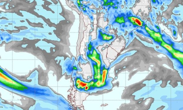 Pronóstico de lluvias para el sábado 8 de abril.